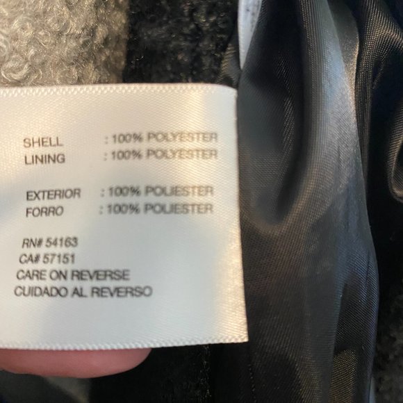 NWT Kenneth Cole New York Charcoal Coat - Picture 5 of 5